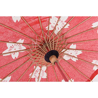 イベント用品　子ども用踊り傘・和傘（赤桜）