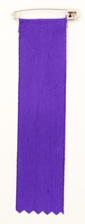 リボン胸章　ビラ　紫